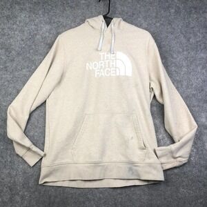 The North Face Half Dome Pullover Hoodie Cream Sweatshirt Men’s Size L